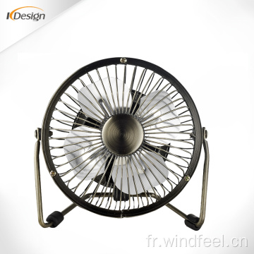 Mini ventilateur de table de bureau USB 4 pouces